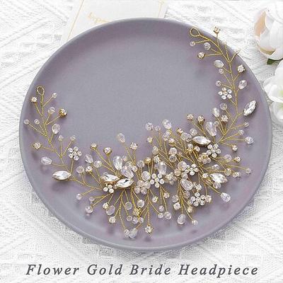 Kopfbedeckung Krystall Hochzeit Geburtstag Elegant Brautkleidung Mit Kristall Kopfschmuck Kopfbedeckung