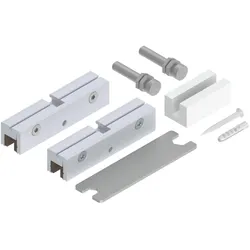 Helm, Zubehör Türbeschlag, 53 Glasklemmstück-Set ESG 8 mm H-22 mm silber