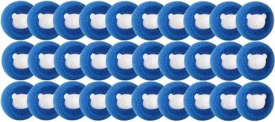 Inspired Finds Reusable Pet Hair Laundry Balls 30pcs Blue