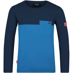 Trollkids Kinder Bergen Langarmshirt - 110 - navy/blue