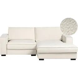 ECKSOFA Bouclé Hellbeige linksseitig Kolding