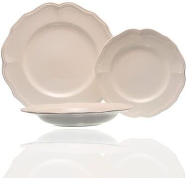 Red Vanilla Classic White 18Pc Dinner Set