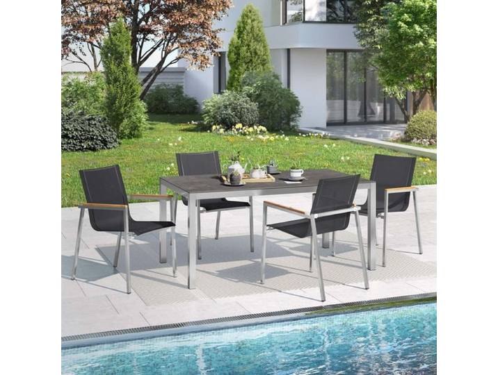 OUTLIV. Rimini Gartenmöbel-Set M (4 Plätze) Tisch 160x90cm