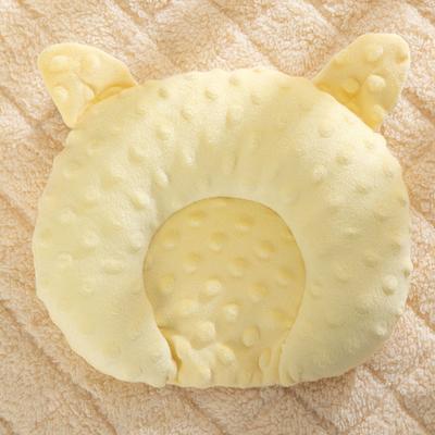 Happy Pet Pantry Cozy U Shaped Plush Dog Bed For Small & Toy Breeds Warm Sleep Comfort yellow
