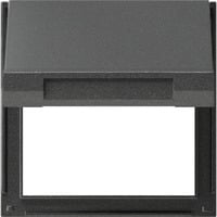 Zwischenplatte mit Klappdeckel TX 44, Adapter anthrazit, Retail
