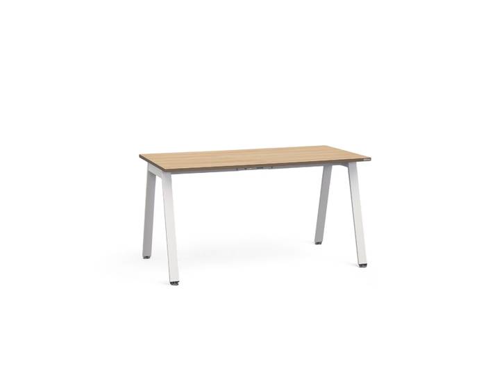 Bürotisch Tradingzone Sem 140x70 cm, Eiche/Weiss, Rechteckig, Neu, Tisch - Hochwertig & langlebig