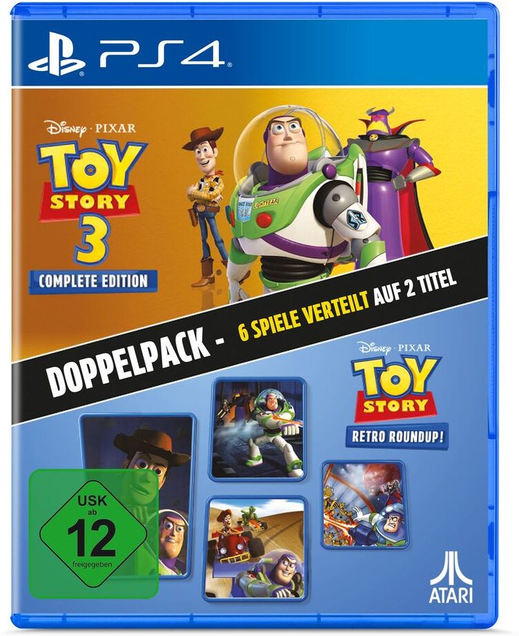 ATARI Spielesoftware "Toy Story: Retro Roundup + Toy Story 3 Complete Edition Double Pack", bunt (weiß, neutral), PlayStation 4, Spielesoftware, Spielesoftware