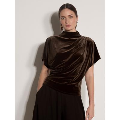 Fledermausshirt APRICOT "Party T-Shirt", Damen, Gr. 10, braun, gewebt, , Modisch, normal normal, Rollkragen, Fledermausärmel, Shirts Fledermausshirt