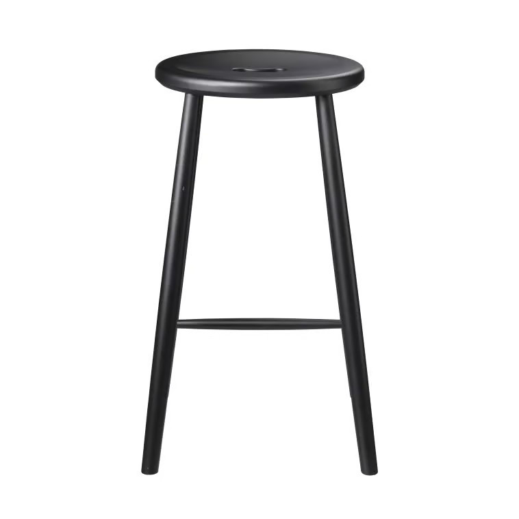 FDB Møbler J27C Counter barkruk Beech zwart geverfd