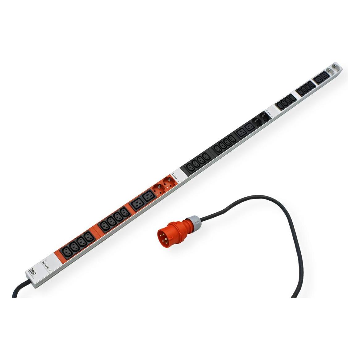 Bachmann ALU Power Strip ALU 1HE 24xC13 6xC19 6xSchuko CEE (800.2283)