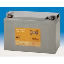 CTM Blei-Gel Batterie CTC 110-12 Gewinde wartungsfrei, Spannung 12 V, Kapazität C5 94 Ah