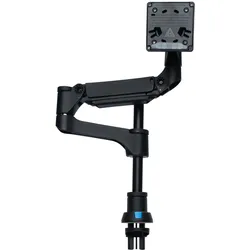 R-Go Tools Tischhalterung Caparo 4 D2 Schwarz/Silber (Tisch, 40", 9 kg), Monitor Halterung, Silber
