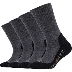 CAMANO Kinder Socken Online Children pro tex function Socks 4p, Größe 31-34 in Schwarz Schwarz