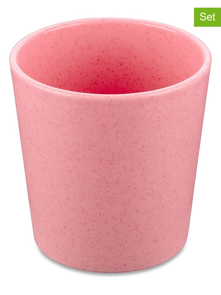 koziol 4er-Set: Becher "Connect" in Rosa - 190 ml - onesize