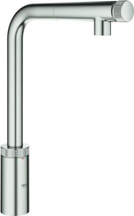 Grohe Minta SmartControl mélangeur de cuisine 31613DC0 supersteel, douchette extensible