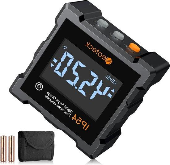 Neoteck Digitale waterpas met magneet, IP54, voor houtbewerking