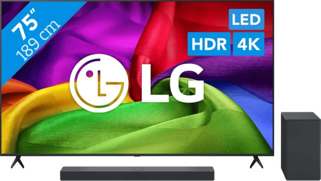 LG Led Televisie 75 inch NU800 (2026) met LG DS40T