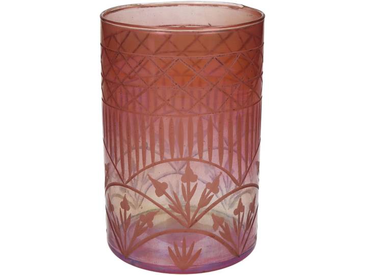 Windlicht Natural pfirsich Glas H 15 cm - Windlicht