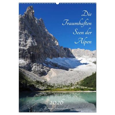 Die Traumhaften Seen der Alpen (Wandkalender 2026 DIN A2 hoch), CALVENDO Monatskalender