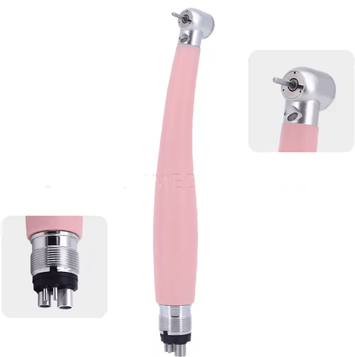 Inspire Essentials ProLite Pink Dental Handpiece High Speed Push Button With LED Light And Ceramic Bearings pink 4 Hole Led