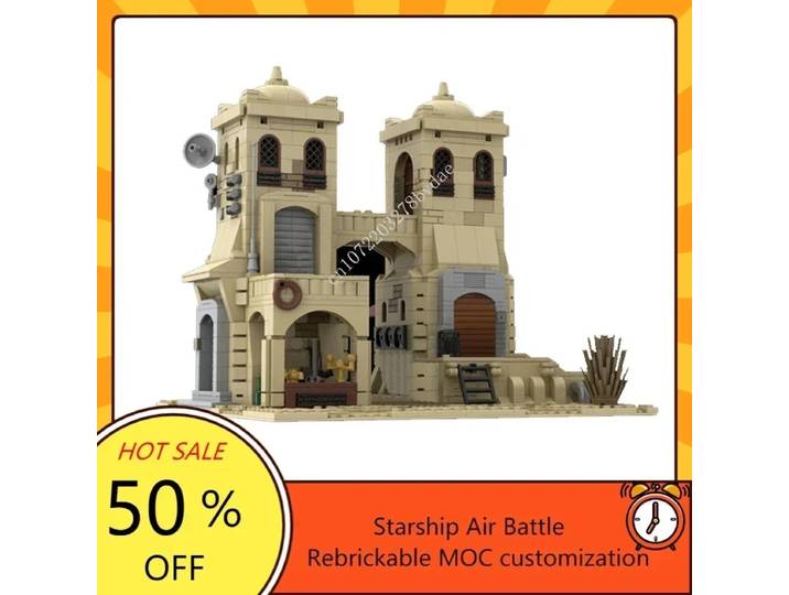 1344 pièces MOC bataille spatiale Tatooine Mos Eisley tours du désert modèle personnalisé Puzzle technologie bricolage assemblage créatif jouet cadeau