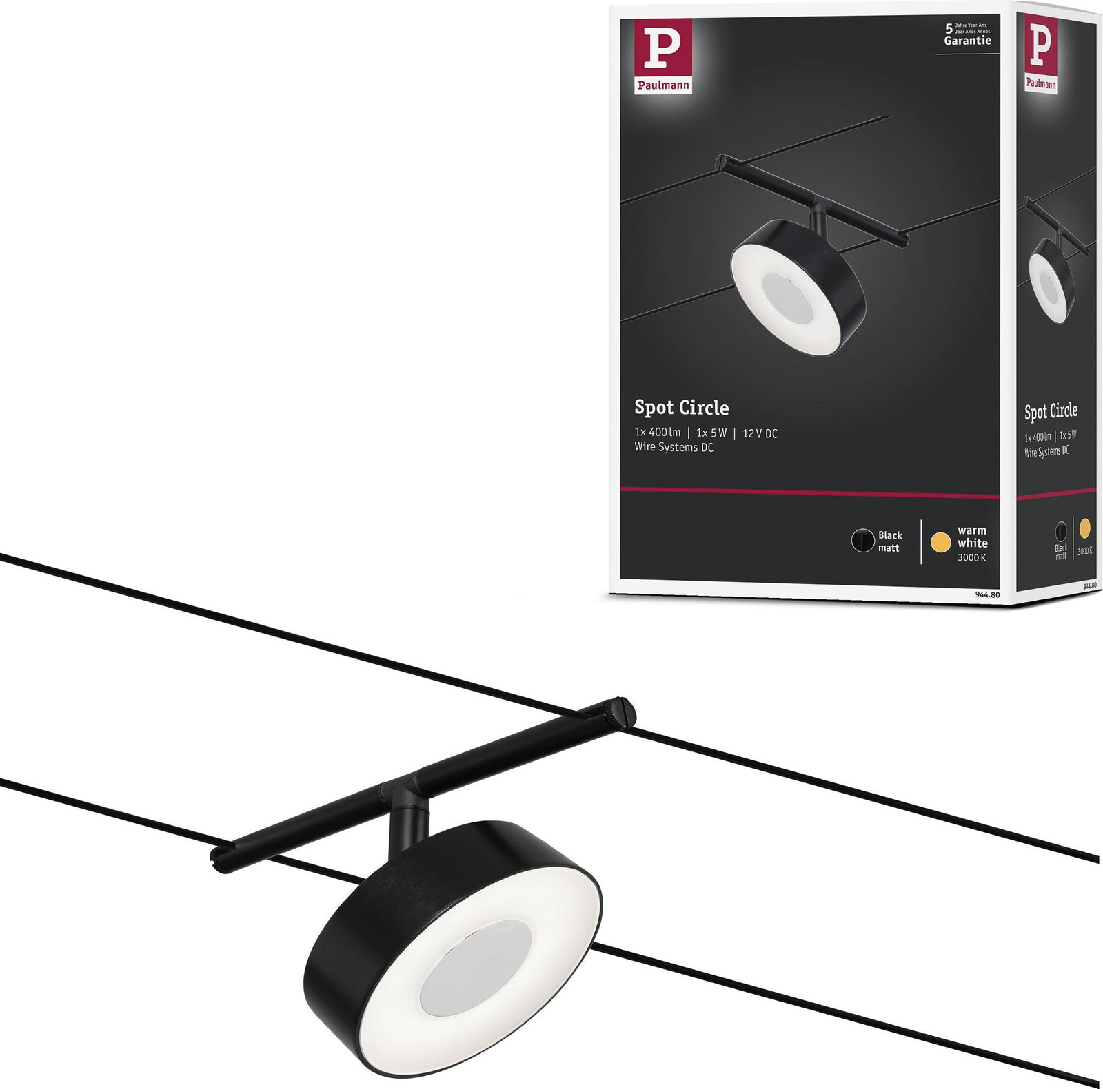 Paulmann Seilsystem Spot Circle ronde railsysteem spot