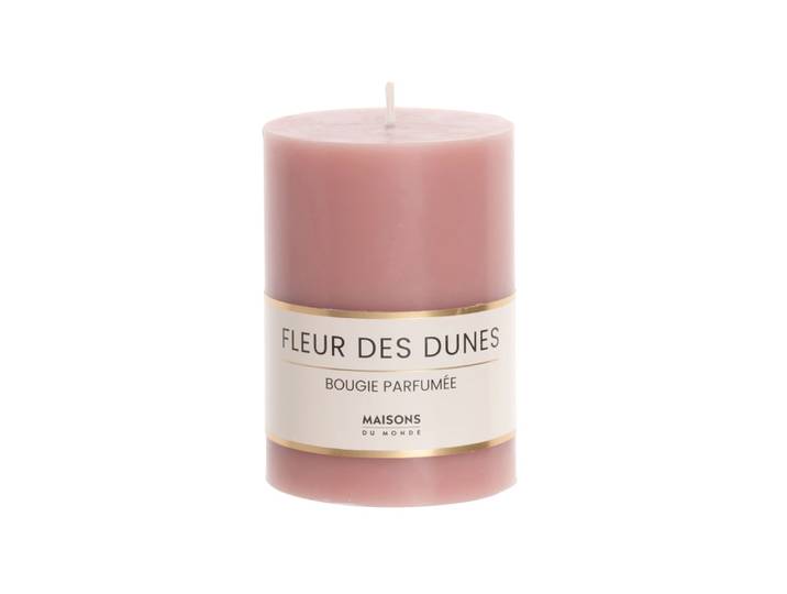 Duftkerze, rosa, H10cm