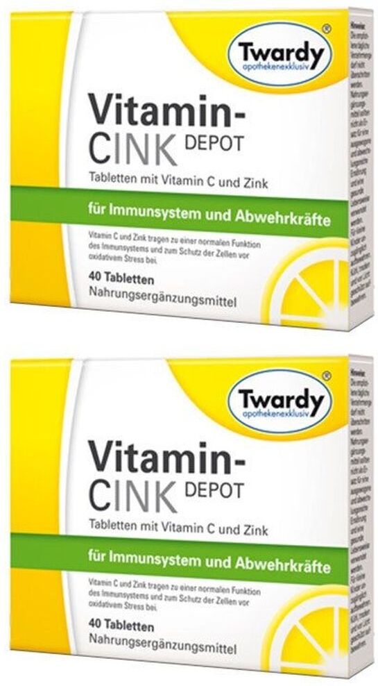 Twardy Vitamin Cink Depot Tabletten 2x 2x40 St