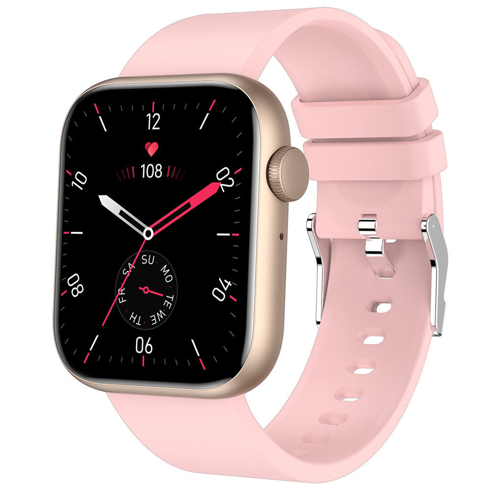 Gravity slim smart watch voor dames, roze, one size