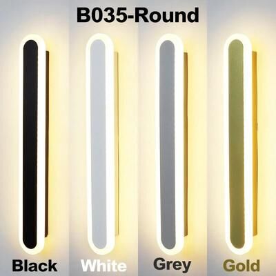 Uplift Picks NordLume Modern Long LED Wall Lamp round 60 Cm (24 W) 3 Color