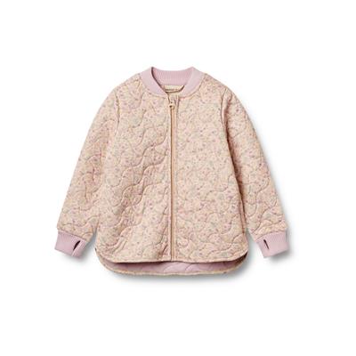 Allwetterjacke WHEAT "WHEAT Thermo Jacket Loui", Jungen, Gr. 104, rosa (pansies), 100% Polyester, mehrfarbig, normal, amerikanischer Ausschnitt, Jacken, reflektierend