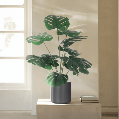 "Monstera Large Artificial Plant - Realistic Silk Leaves, Maintenance-Free Greenery   70 Â¾""   MOD LIGHTING"