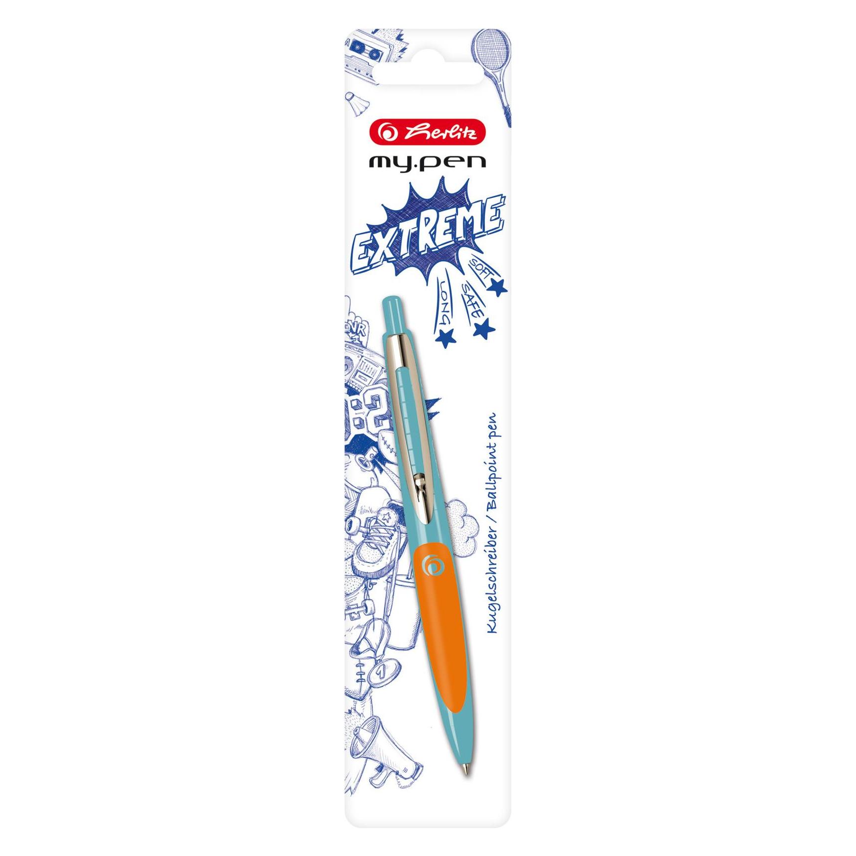 Herlitz Kugelschreiber my.pen türkis/orange (1x) (50046911)