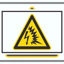 HB-Druck Achtung Lichtbogen Symbol A5 (148x210mm) Schild