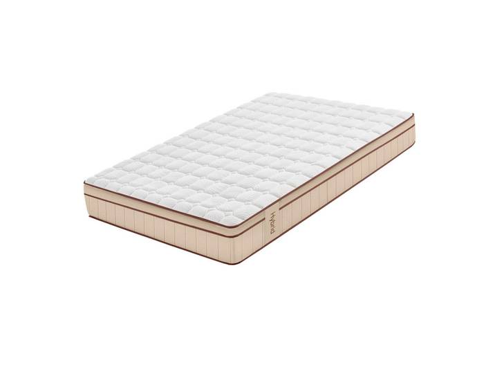 Moonia Matratze Hybrid Braun 27 cm - 90X190 cm- Härtegrad H3/H4, Beige, Rechteckig, 90x190 cm, Schlafzimmer, Matratzen, Taschenfederkernmatratzen