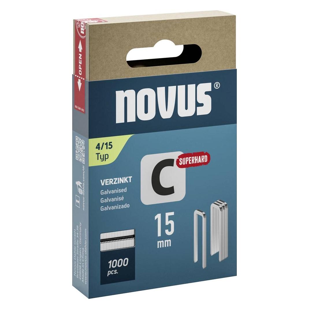 Novus Schmalrückenklammern C 4 15mm 1000 Stk. (042-0801)
