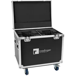 Roadinger Flightcase 2x DMH-190, Audio Racks + Cases, Schwarz
