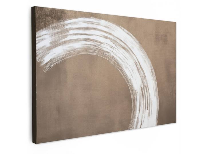 LEINWANDBILD Farbe - Braun - Japandi Gemälde 60x40 cm