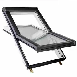 Roto Dachfenster Kunststoff "Dachdecker Favorit" und Eindeckrahmen 114 x 118