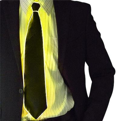 Männer leuchtende Krawatte El-Draht Neon LED Karneval leuchtende Party Halloween Weihnachten leuchtende Licht up Dekoration DJ Bar Club Bühne Requisite Kleidung