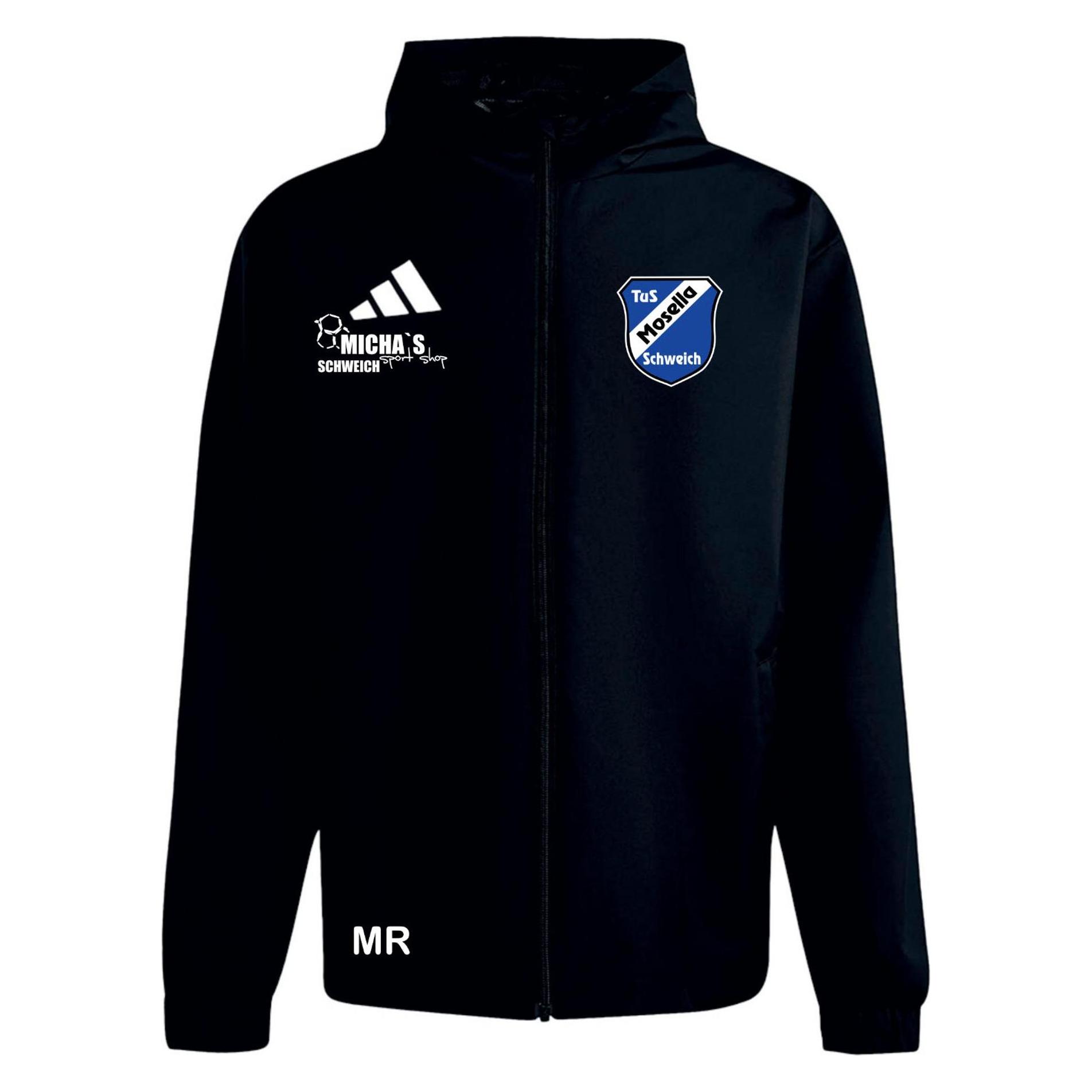 Adidas Entrada Allwetter-Kinderjacke Schwarz (140) (JZ9104)