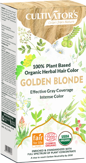 Cultivators Organic Hair Dye with Herbs 100 gr Golden Blonde