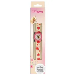 Kinderuhr mit Quarzuhrwerk Pferdekopf beige