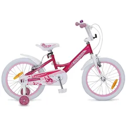 Byox Kinderfahrrad 18 Zoll Lovely, Stützräder, Klingel, Reflektoren, ab 5 Jahre