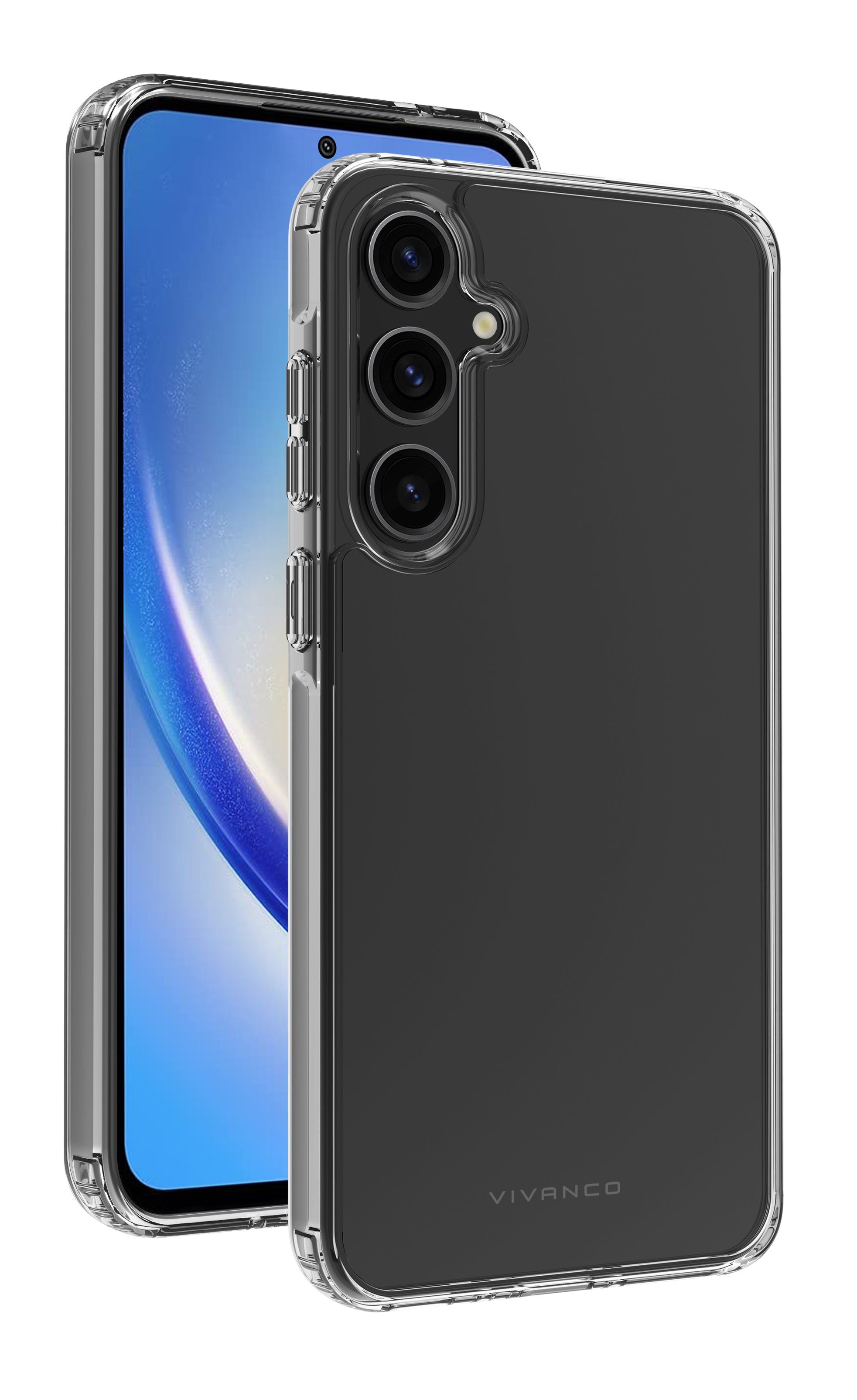 Vivanco Cover für Galaxy A34 5G Safe and Steady (Transparent) 64103