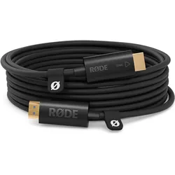 RØDE 10m - 2.1 HDMI Cable (Dia 5mm) - Black (10 m), Videokabel, Schwarz