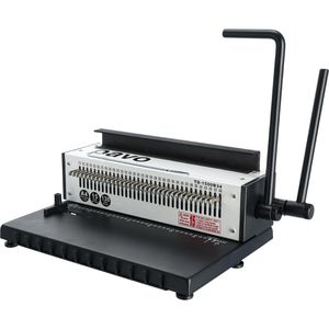Pavo Bindegerät HD Wire Binder, A4, manuell, Drahtbindegerät, 34 Ringe, bindet 135 Blatt