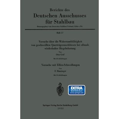 Versuche über die Widerstandsfähigkeit von geschweißten Querträgeranschlüssen bei oftmals wiederholter Biegebelastung. Versuche mit