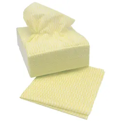 Einwegtuch Wipe Away Cotonette gelb 38x60cm 50 Stück Universelle Reinigungstücher farbcodiert, HACCP-geprüft