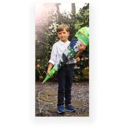 Dankeskarte Einschulung: Foto Lesezeichen mit Foto in Weiß